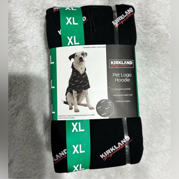 Kirkland Signature Other - Kirkland Signature Black Pet Logo Hoodie for Dogs/Cats - EXTRA LARGE